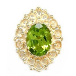 N277 14K PERIDOT SLIDE 